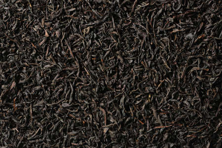 Black tea loose dried tea leaves, marcoの写真素材