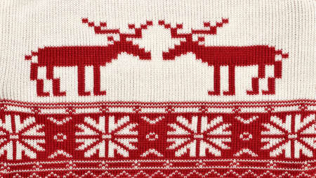Christmas background made of reindeerの写真素材