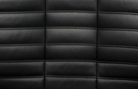Leather texture in black colorの写真素材