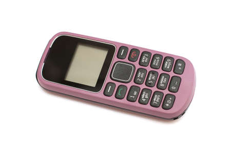 mobile phone on white background