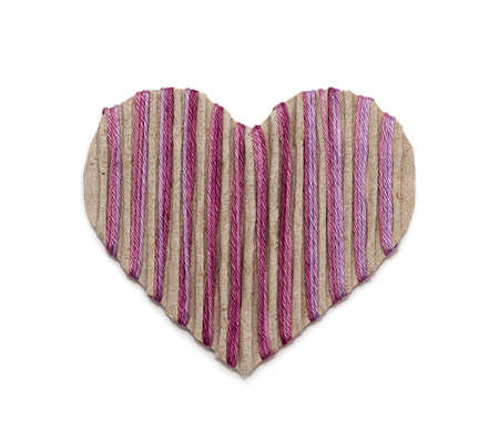 cardboard heartの写真素材