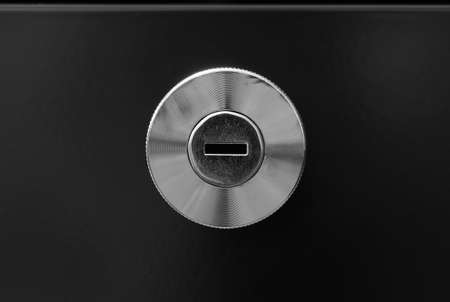 key hole of office steel cabinetの写真素材