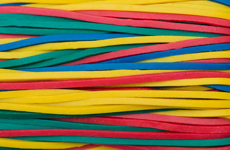 Colorful elastic bands close upの写真素材