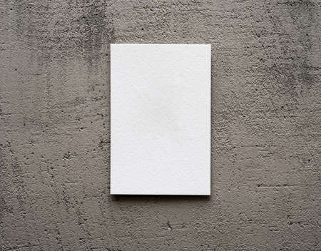 paper card on a gray backgroundの写真素材
