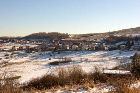 View at the Slovakian City of Kosice from the hillの写真素材