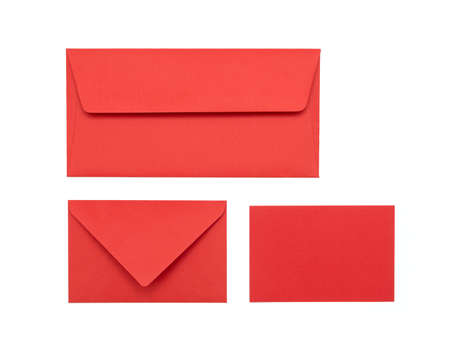 Red envelope on a white background