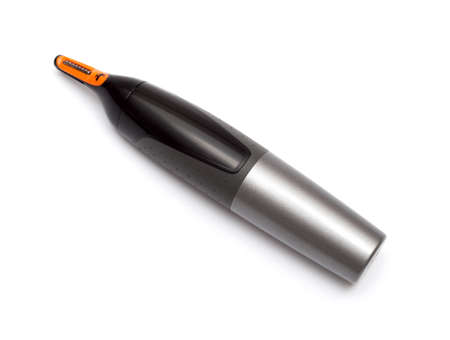 Nose and ear hair trimmer isolated on whiteの写真素材