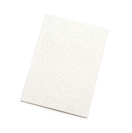 close up of a blank white book on white backgroundの写真素材