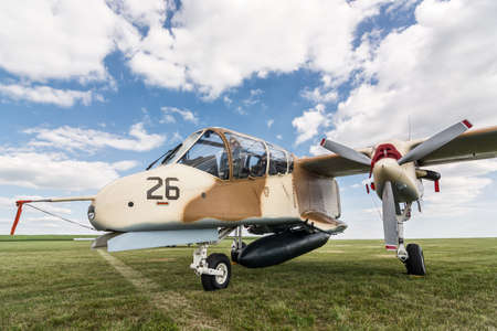 North American OV-10B Bronco on the airfield at II International Air Picnic in Depultycze Krolewskie