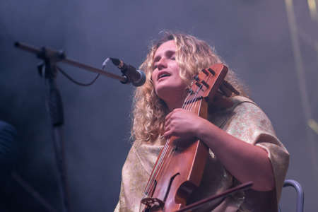 Kazimierz Dolny, Poland - July 8, 2016: Kapela Ze Wsi Warszawa concert during summer music and lifestyle festival Kazimiernikejszynのeditorial素材