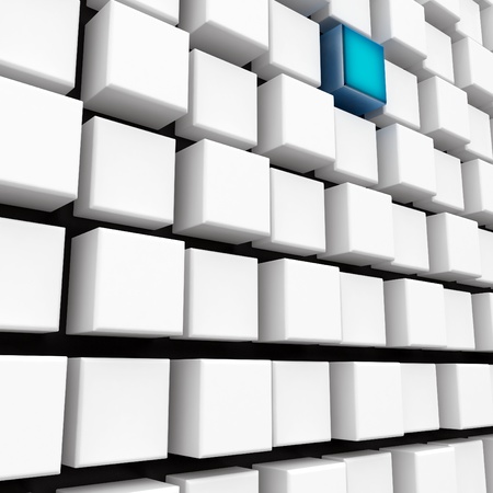 3d metallic cubes abstract wall  backgroundの写真素材