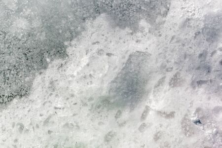 chunks of ice and snow texture backgroundの写真素材