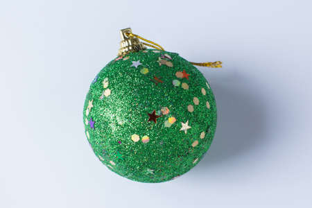 the beautiful christmas ball isolated on white backgroundの写真素材