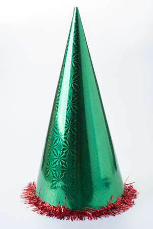 the green hat used in christmas festivalの写真素材