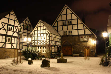 winter townの写真素材