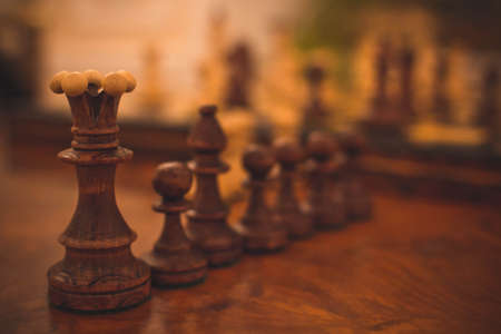 old chess in macro visionsの写真素材