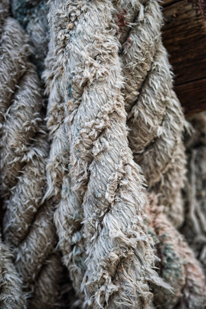 old rope close-up