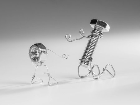 Fall in love black and whiteの写真素材