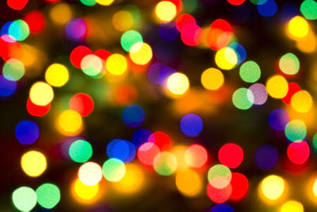 Abstract background of holiday lightsの写真素材