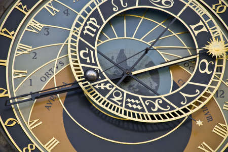 Element of ancient clock in Prague の写真素材