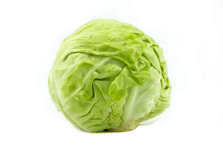 Fresh cabbage isolated on white background