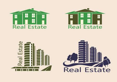 Real estate, icons   のイラスト素材