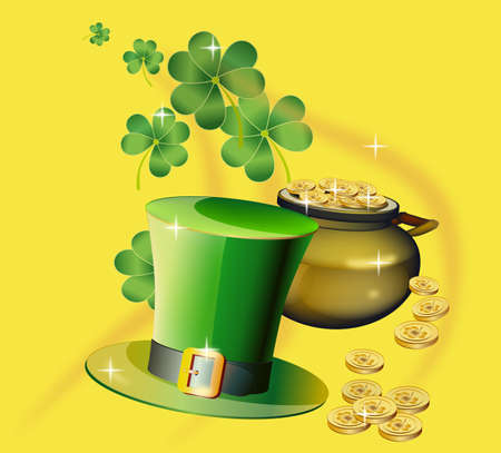 St  Patrick s Day - vector greeting card のイラスト素材