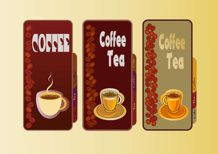 Vector banner with coffeeのイラスト素材