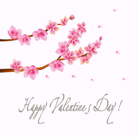 Valentines Day Party Poster Design. Template of invitation, flyer, poster or greeting card. Vector illustration EPS10のイラスト素材