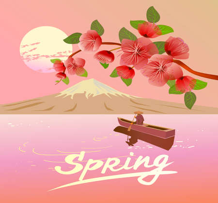 Spring, bouquet of flowers .Postcard - the perfect letter for congratulations and invitationsのイラスト素材