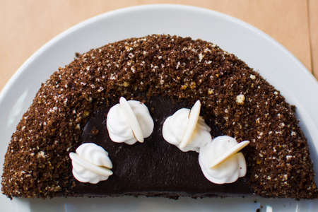 sweet dessert with berries in a cup.の写真素材