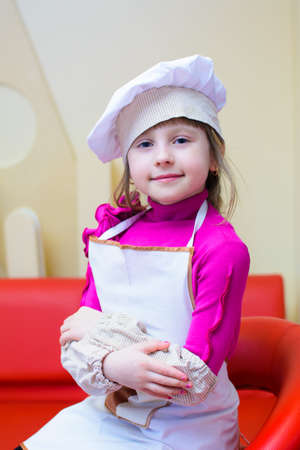 Alchevsk, Ukraine - April 6, 2018: children in the form of cooks posing.のeditorial素材