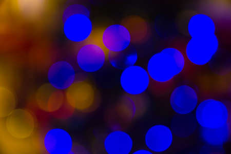 blurry colored circles, color bokeh.