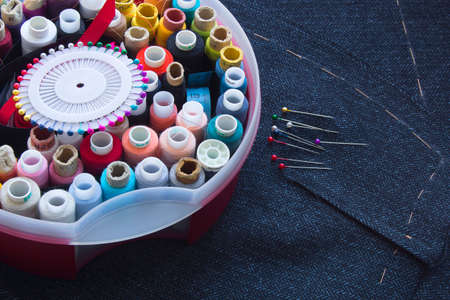 Pins and treadsの写真素材