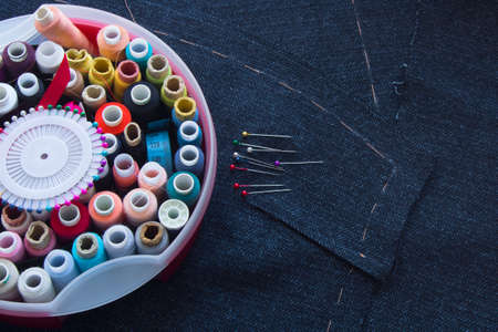 Pins and treadsの写真素材