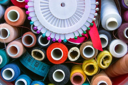 Pins and treadsの写真素材