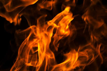 Flames - blurred backgroundの写真素材