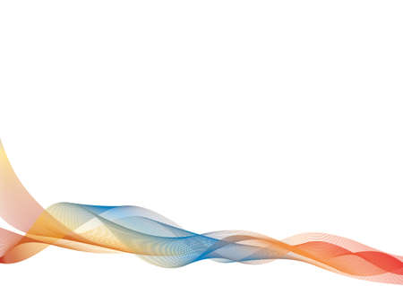 Abstract color lines on a white background - vectorのイラスト素材