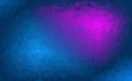 Abstract blue and purple background with a polygonal pattern - vector illustrationのイラスト素材