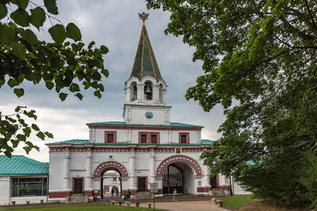 Moscow, Russia - August 7, 2021. Museum building Milestones in the history of Kolomenskoyeのeditorial素材