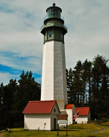 The Grays Harbor Lighthouse also known as the Westport lighthouse is the tallest in Washingtin state at 107 fet tall.のeditorial素材