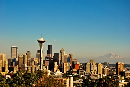 Seattle skylineの写真素材