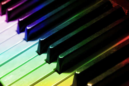 color keyboard of pianoの写真素材