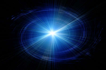 blue planet in cosmosの写真素材