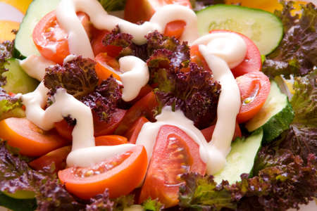 vegetables saladの写真素材