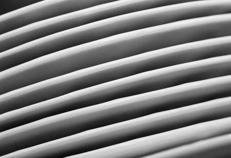  pattern from heap plate  row abstract objects background  The side viewの写真素材