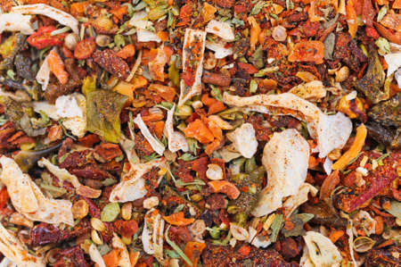 Many different spice background blend  Food textureの写真素材