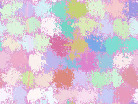 Abstract Spot Painting Backgrounds. Multicolored Patternの写真素材