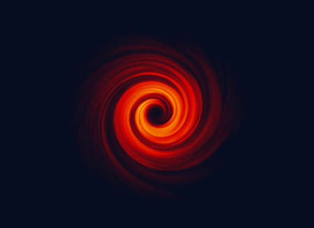 twirl motion of bright explosion flash on black backgroundsの写真素材