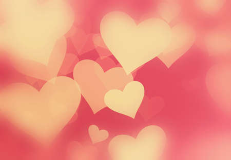 transparent hearts. soft effect backgroundsの写真素材